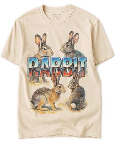 BABATEES Farm Animals Heavy Metal Tshirt for Men, Women & Farmers - 100% Natural Undyed Cotton - size chart