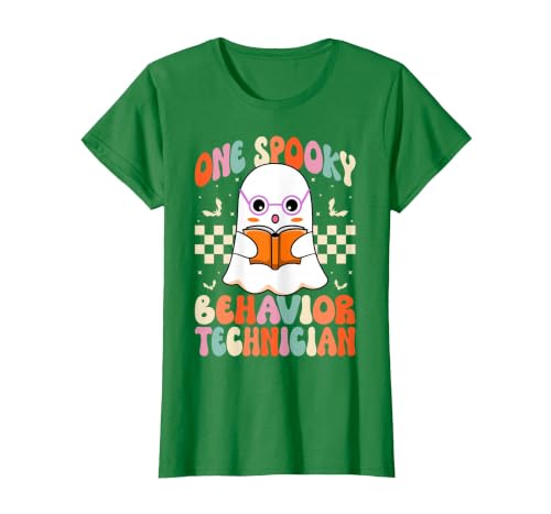 RBT Behavior Tech Spooky Halloween Gifts Co. One Spooky Behavior Technician Analyst - Halloween Ghost RBT T-Shirt - size