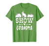 Show Rabbit Grandma T-Shirt — design detail