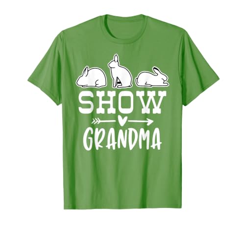 Show Rabbit Grandma T-Shirt — design detail