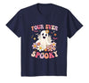 4th Birthday Party Halloween Costume Four Ever Spooky Halloween 4Th Birthday Party Decorations T-Shirt - size chart