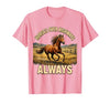 Mademark Horses Over Highways Always Equestrian Design T-Shirt - Men - size chart