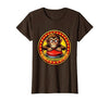 Mademark Eager Monkey Pressing the Big Red Button T-Shirt - Women - size chart