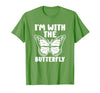 Im With Butterfly Halloween Costume Party Gift I'm with Butterfly Halloween Costume Matching Couples Party T-Shirt - size
