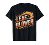 Funny Leaf Blower Fall Costume Couple Halloween Tee T-Shirt - size chart