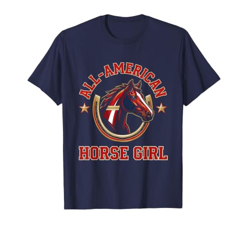Mademark All-American Horse Girl Bold Varsity Horse Design T-Shirt - Men - size chart