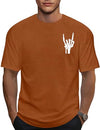 Ithalt Mens Halloween Shirt Halloweentown T Shirt Pumpkin Short Sleeve Top - size chart
