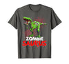 Dinosaur T Rex Zombie Saurus Halloween Kids Boys Zombie Saurus Skeleton Dinosaur T Rex Zombie Halloween Boys T-Shirt - size