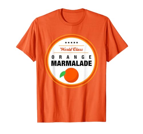 Matching Group Halloween Costume Orange Marmalade T-Shirt - size chart
