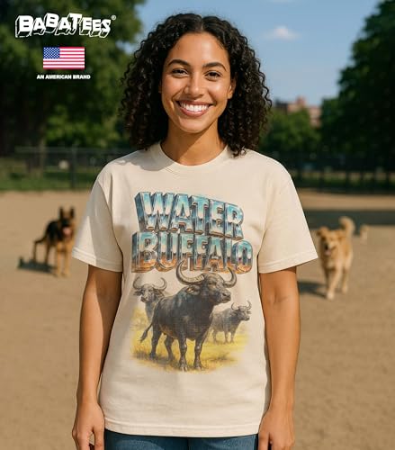 BABATEES Farm Animals Heavy Metal Tshirt for Men, Women & Farmers - 100% Natural Undyed Cotton - size chart