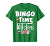 Bingo Time Witches Halloween Bingo Player Novelty Halloween Bingo Time Witches Funny Women Bingo Player T-Shirt - size chart