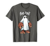 Spooky Bigfoot Sasquatch Ghost Halloween Humor Fun Boo Foot Bigfoot Ghost Sasquatch Halloween Funny Humor T-Shirt - size