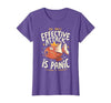 Funny My Only Effective Attack Is Panic Tee Shirt Fish My Only Effective Attack is Panic T-Shirt - size chart