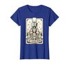 Marching Band Mom Tarot Card Skeleton Halloween Marching Band Mom Tarot Card Skeleton Mom Musical Instrument T-Shirt - size