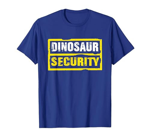 Halloween Dinosaur Security Costume RTees Halloween Adult Costume Dinosaur Security Dad Mom T-Shirt - size chart
