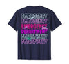 ER Nurse Halloween Pumpkin Emergency Department Spooky Emergency Department Ghost ER Nurse Halloween T-Shirt - size chart