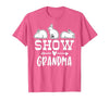 Show Rabbit Grandma T-Shirt — design detail