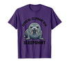 Mademark Official Elephant Seal Sleepshirt Cute Animal Humor T-Shirt - Men - size chart