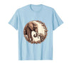 Mademark Elephant Mom and Baby Trunk Touch Pregnancy Tee T-Shirt - Men - size chart