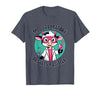 Mademark Moo Laboratory Results Positive Cow Design T-Shirt - size chart
