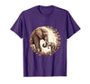 Mademark Elephant Mom and Baby Trunk Touch Pregnancy Tee T-Shirt - Men - size chart