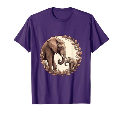 Mademark Elephant Mom and Baby Trunk Touch Pregnancy Tee T-Shirt - Men - size chart