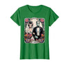 The Lovers Tarot Card Spooky Halloween Women Men The Monster Frankenstein and Bride The Lovers Tarot Card T-Shirt - size