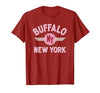 133 Apparel Buffalo NY Buffalo New York Circle NY Pink Print T-Shirt - size chart