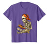 VibeKilla Video Game Halloween Skeleton Gamer Costume T-Shirt - size chart
