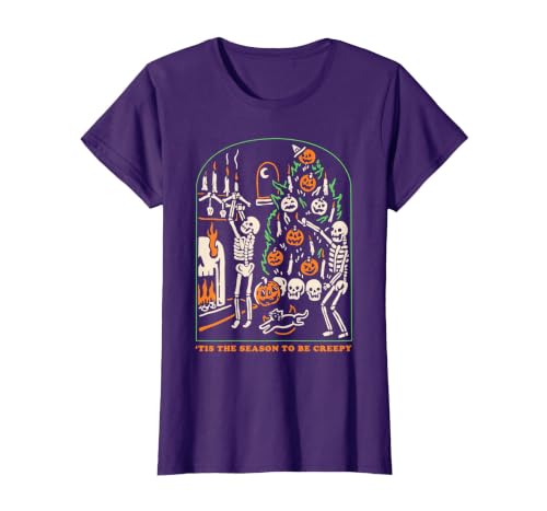 Halloween Creepy Season The Season to Be Creepy T-Shirt - size chart