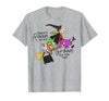 Funny Teacher Witch Tee Shirt There's Room On My Broom for You Too Teacher T-Shirt - size chart