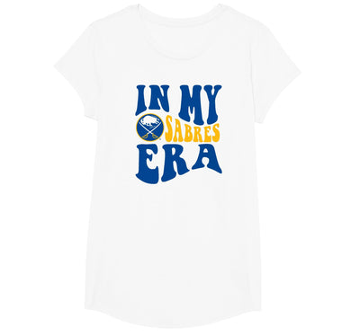 Cow Buffalo Sabres Era White Nhl Officially T-Shirt