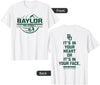 Elite Authentics Baylor Bears Volleyball Front/Back Heart White T-Shirt - As Pictured
