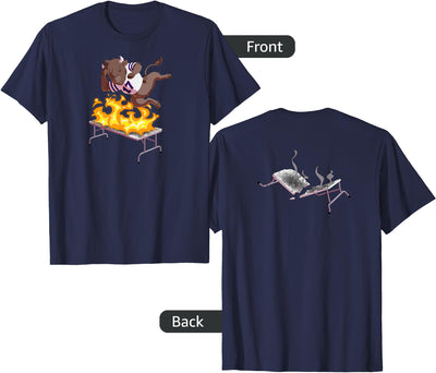 Cow Whereabouts Flying Buffalo Smashing Table T-Shirt
