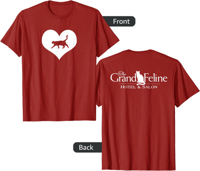 The Grand Feline Hotel And Salon Cat Lover's Official Grand Feline Hotel And Salon Logo T-Shirt