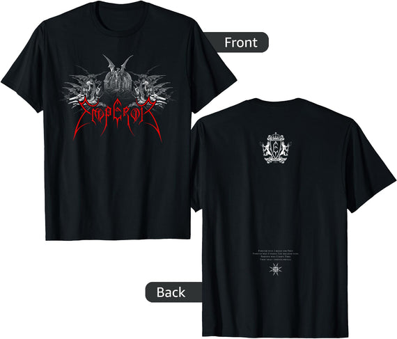 EMPEROR - Black Modern Unisex-Adults T-Shirt - Small - Short Sleeve - Crew Neck - Pull On - Classic Fit - Imported -