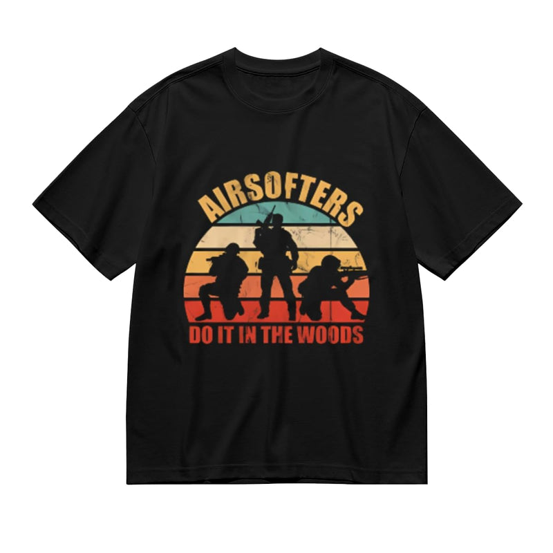 SYPPEIPLC Men Solid Cotton T-Shirt Crew Neck Short Sleeve Home is Where My Horse is Casual Daily Tops - Airsofters Do It in the Woods