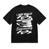 SYPPEIPLC Men Solid Cotton T-Shirt Crew Neck Short Sleeve I Like Exercise Because I Love Eating Casual Daily Tops - I Just Really Like Meteorology