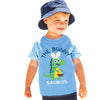 Easter Day Gift for Toddler Boy Baby Girl Tractor Loving Bunny T-Shirt — design detail