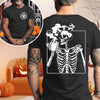 Ithalt Mens Halloween Shirt Halloweentown T Shirt Pumpkin Short Sleeve Top - size chart