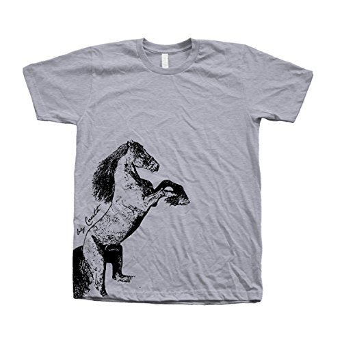 Couthclothing Men's Horse Crew Neck American Apparel T-Shirt - size chart