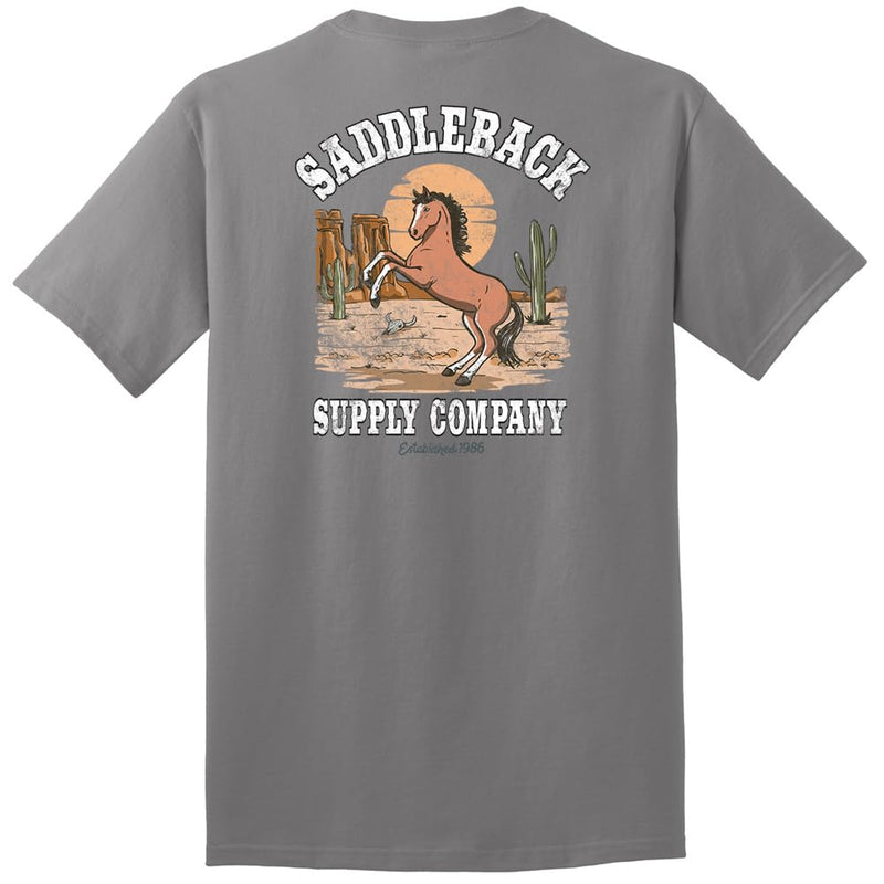 Saddleback Supply Men's Horse with No Name Heavy Tees - Medium Grey / Horse With No Name
