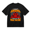 SYPPEIPLC Men Solid Cotton T-Shirt Crew Neck Short Sleeve I Like Exercise Because I Love Eating Casual Daily Tops - I Don T Snore I Dream I M Drag Racing