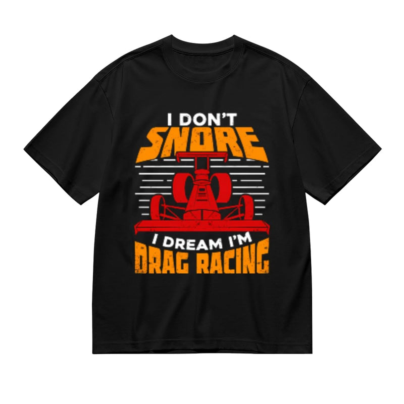 SYPPEIPLC Men Solid Cotton T-Shirt Crew Neck Short Sleeve I Like Exercise Because I Love Eating Casual Daily Tops - I Don T Snore I Dream I M Drag Racing
