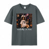 Chaierfei Funny Doll Halloween Mentally I'm Here T-Shirt - Gray