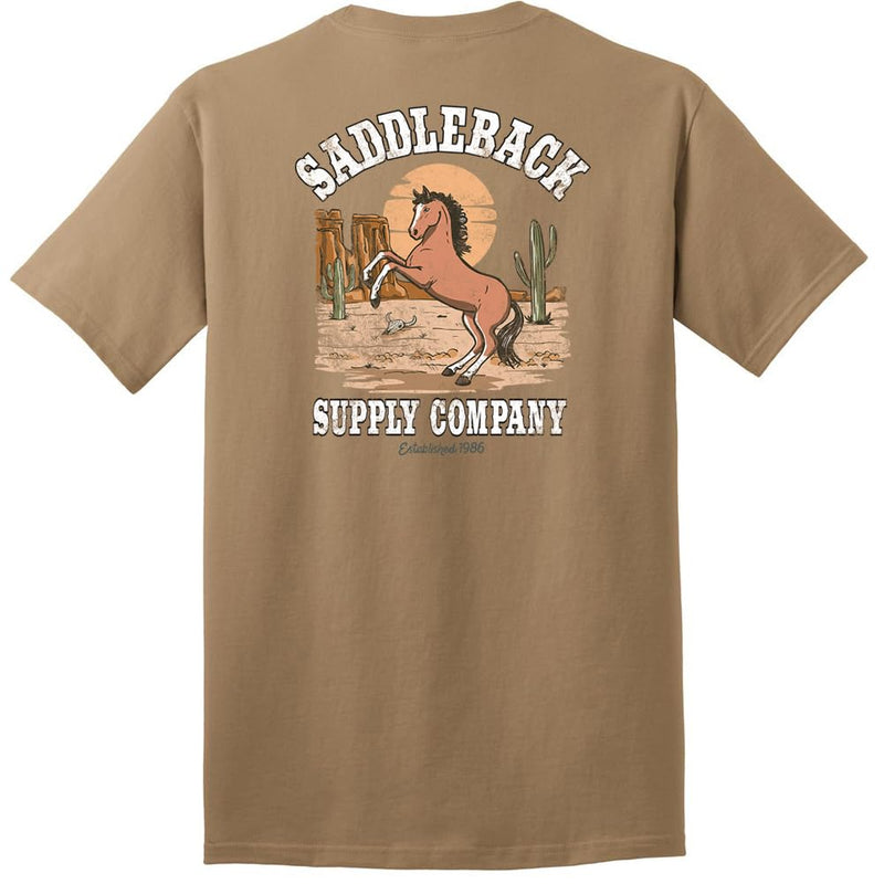 Saddleback Supply Men's Horse with No Name Heavy Tees - Sand / Horse With No Name