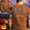 Ithalt Mens Halloween Shirt Halloweentown T Shirt Pumpkin Short Sleeve Top - size chart
