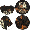 CAZYCHILD Halloween Shirts for Men Funny Halloween Pumpkin Shirt Dancing Skeleton Tee - size chart