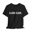 BARN SOUR Brand Horse Broke People Green Unisex Tee for Equestrians Horse Lovers Premium Cotton Made in USA - Black