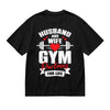 SYPPEIPLC Men Solid Cotton T-Shirt Crew Neck Short Sleeve I Like Exercise Because I Love Eating Casual Daily Tops - Husband and Wife Gym Partners
